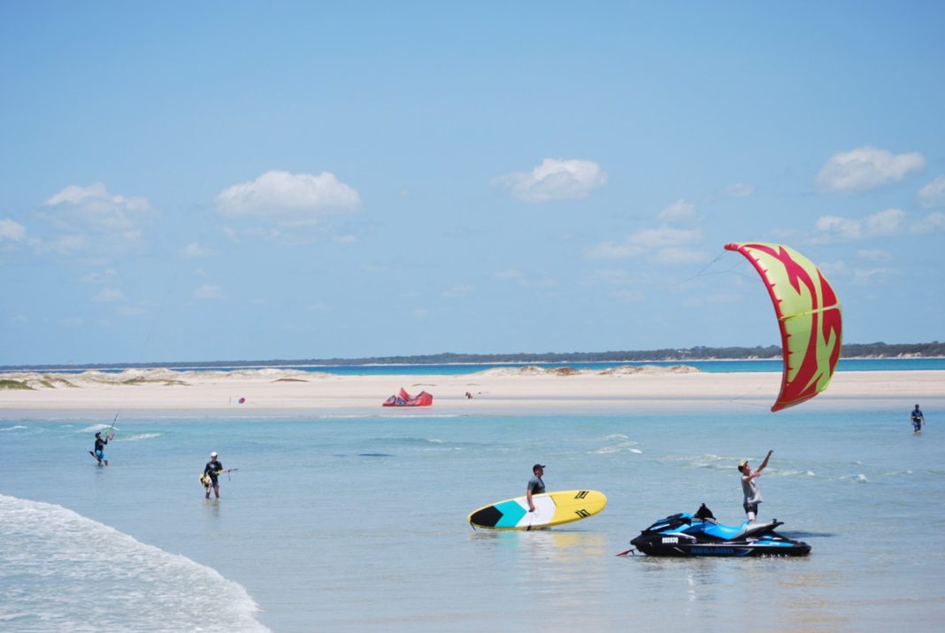 Queensland Freestyle Titles kite surfing.