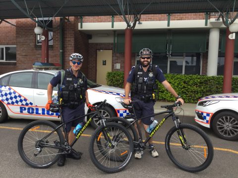 Police on bikes