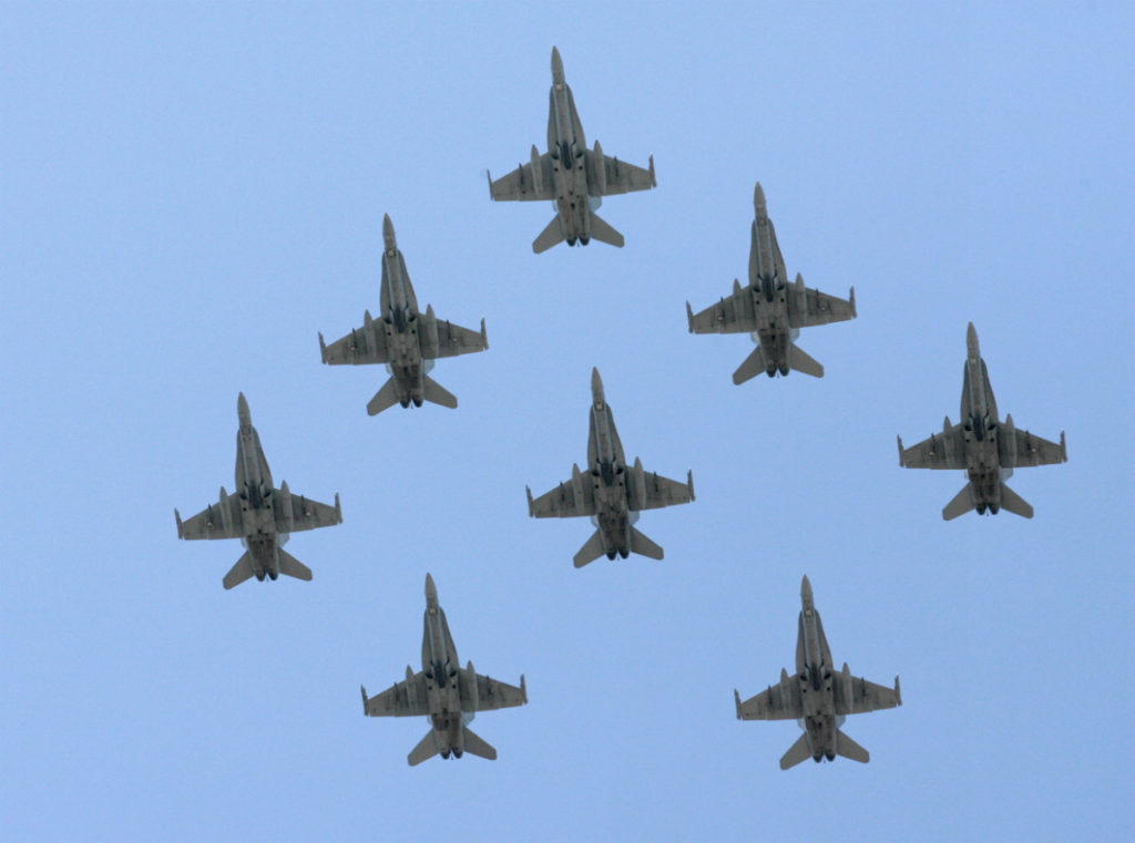 RAAF fly-over