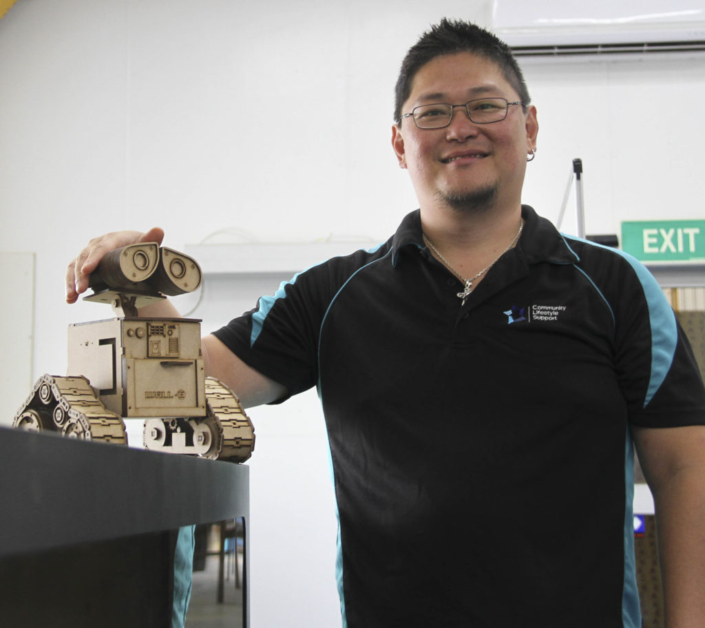 Emerson Ysayama is a technology sorcerer at Community Lifestyle Support's AT_Makerspace