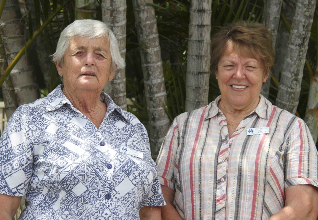 Gin Gin Meals on Wheels Vice President Kay Rieck and Secretary Glennis Goodman