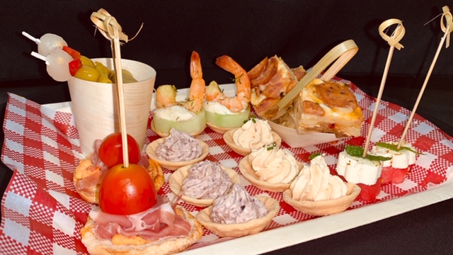 A platter served pre-show or during intervals at the Moncrieff Entertainment Centre