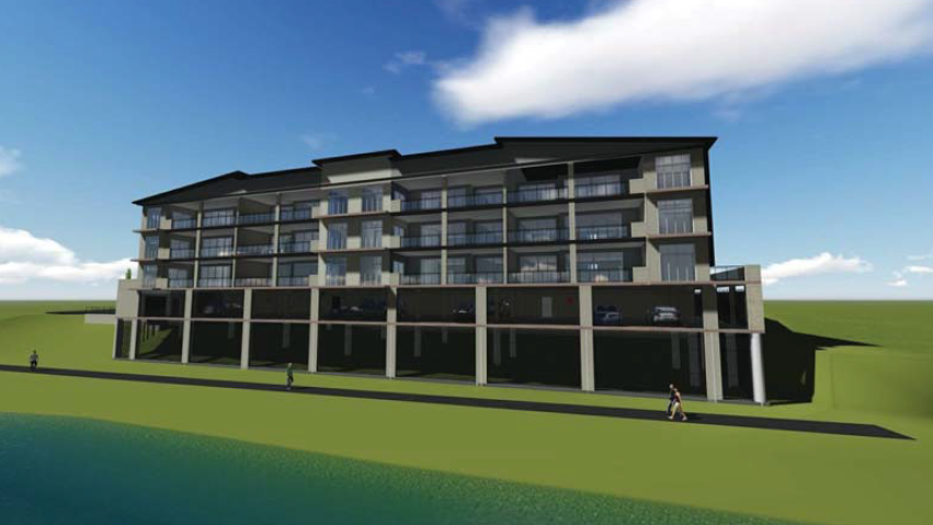 Artist impression of a proposed riverside unit development. SOURCE: Ascot Commercial and Industrial