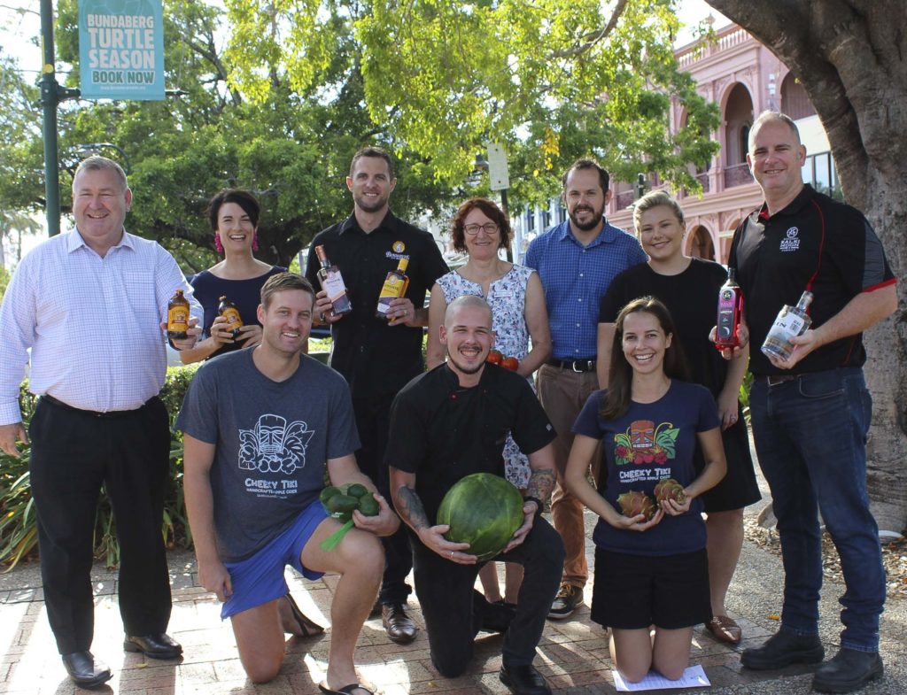 Mayor Jack Dempsey joined Bundaberg Tourism general manager Katherine Reid and representatives from this year's signature events to launch Taste Bundaberg Festival.