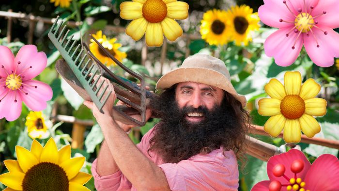 ABC Gardening Australia host Costa Georgiadis inspired Summer Farrelly artwork.