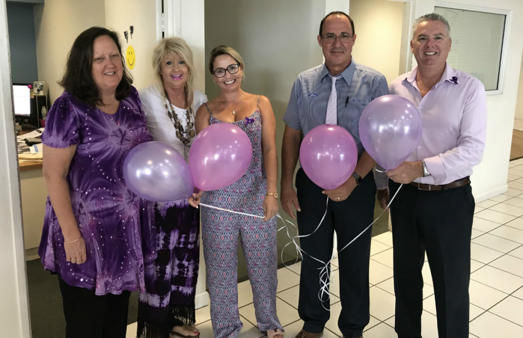 purple day fundraiser at Coral Coast Ford