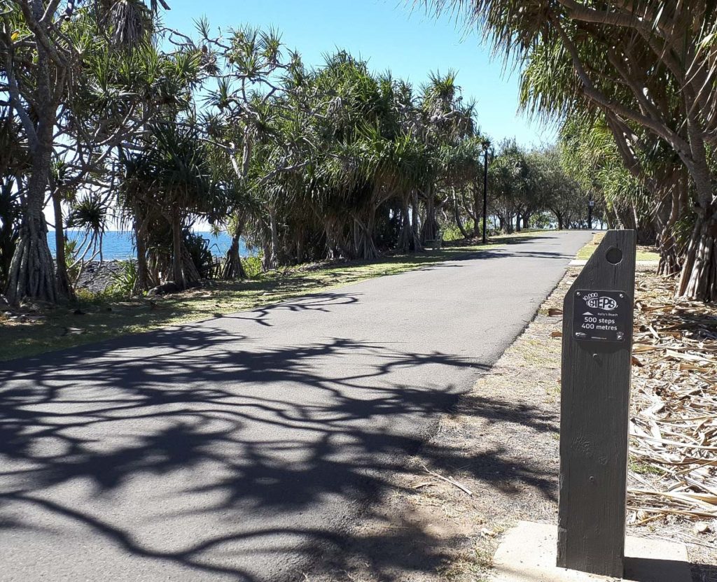 New 10,000 steps signage has been installed at Bargara