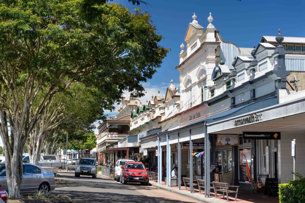 The main street of Childers.