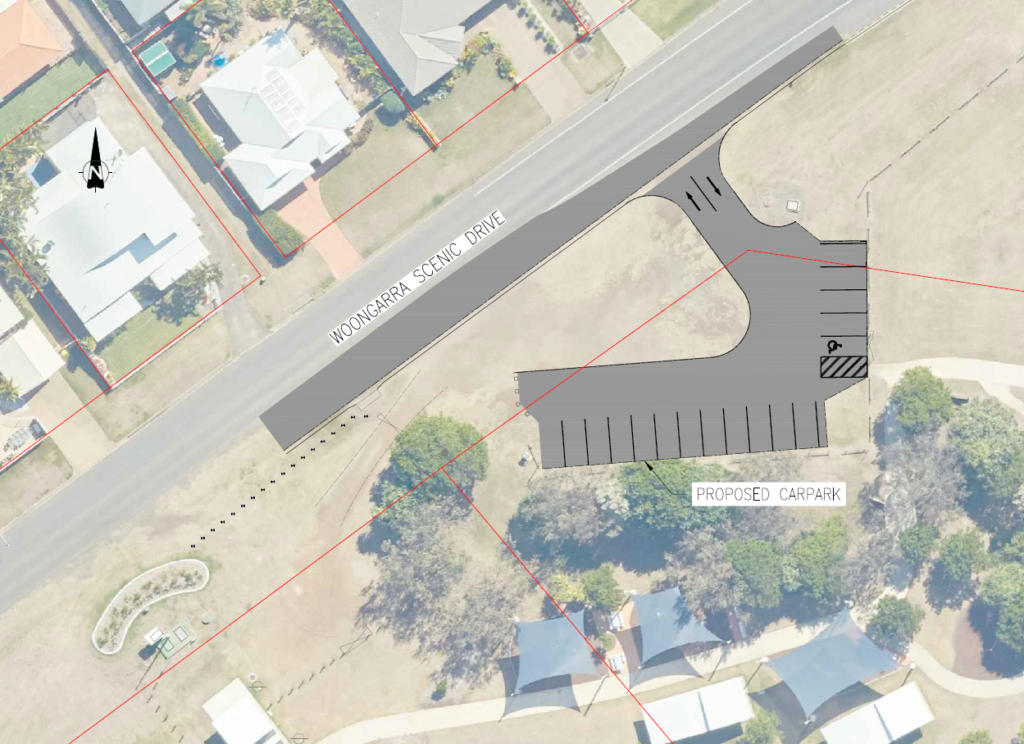 A new carpark will be constructed to provide better access to Mary Kinross Park.