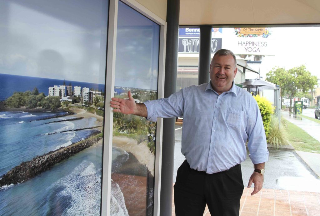 Mayor Jack Dempsey at the Bargara Customer Service Centre on See St