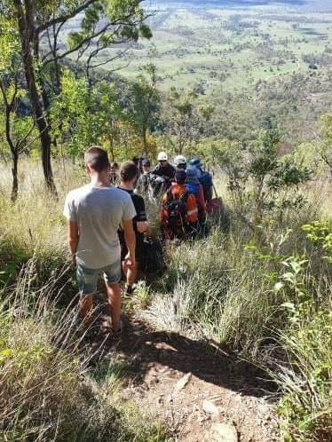 Up to 16 people came to the rescue of Joanne after she fell and injured herself at Mt Walsh.