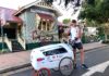Hi from Childers! Around Australia runner Andre Jones sets out from Childers this morning on day 60 of his marathon run.