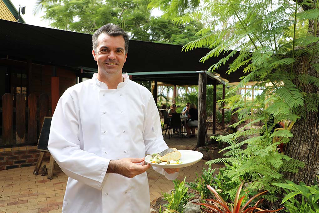 Chef Dion Taylor will be plating up local produce at the annual Bundy Flavours.