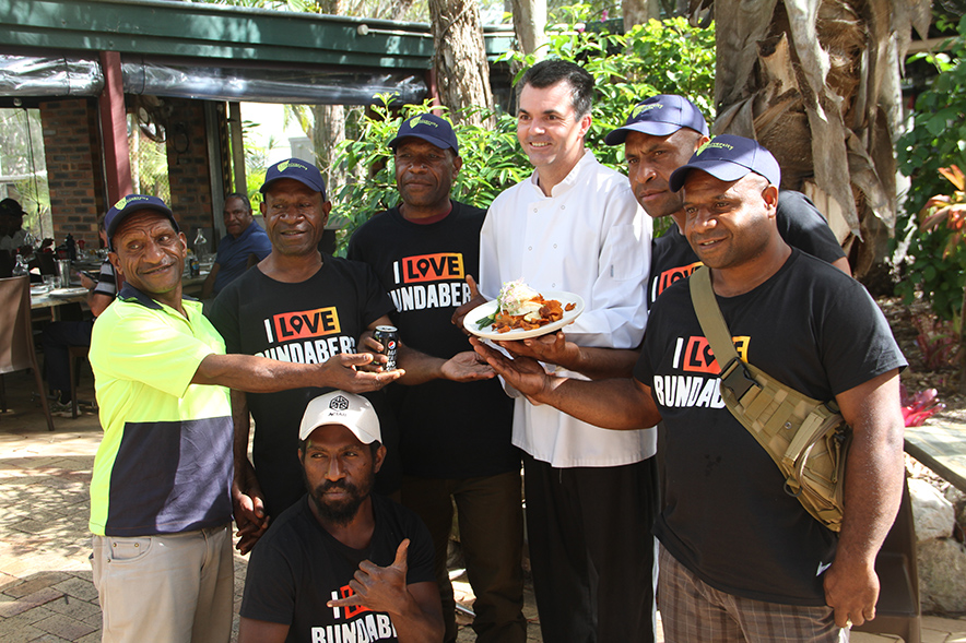 PNG farmers with Dion Taylor at HSG At The Gardens