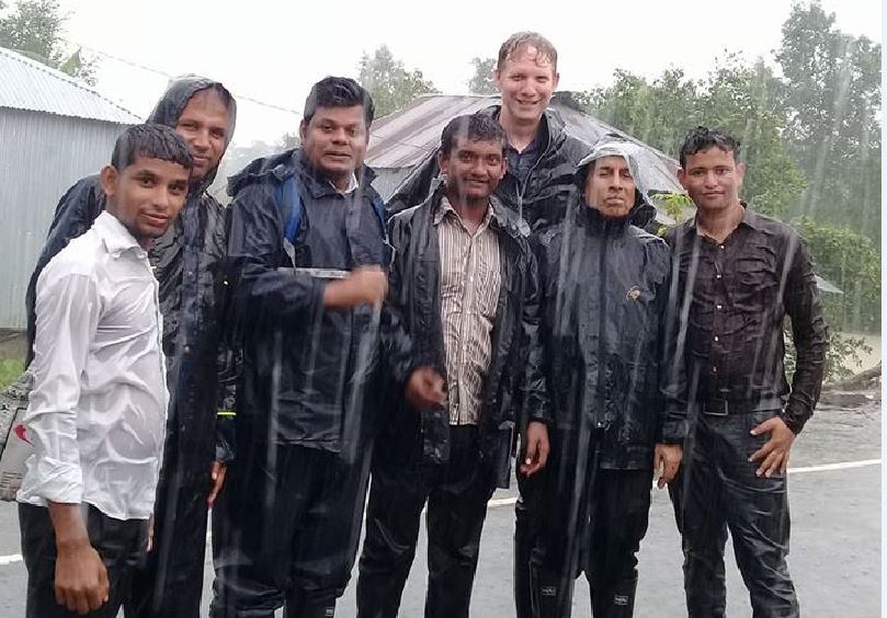 CQU Associate Professor Olav Muurlink will be a speaker at TEDx Bundaberg, he is picture here third from the right, in Bangladeshi where heads non-profit organisation.