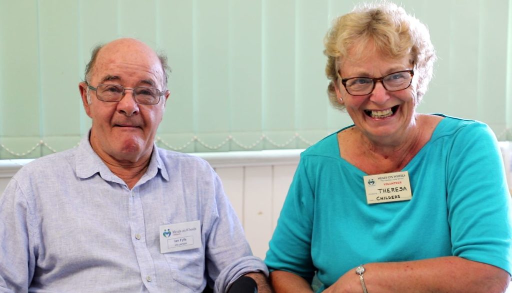 As volunteers at Meals on Wheels Childers the reward for Ian and Theresa is knowing they’ve made a difference. 