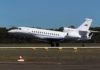 The new RAAF Dassault Falcon 7X aircraft landed at Bundaberg Airport for the first time on Monday, 6 May.