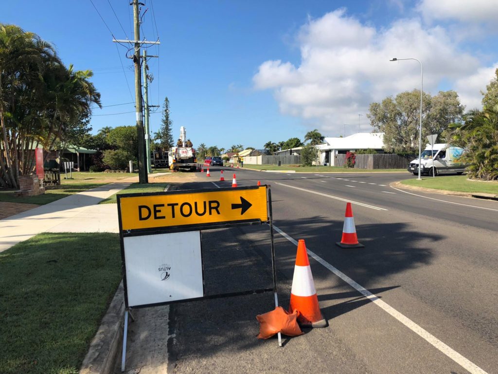 Council and Ergon are conducting works in Bargara today.