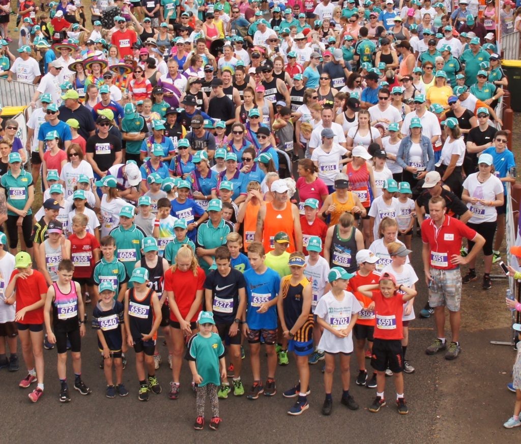 Thousands of people ready to race at last year's Cane2Coral. Photo: Facebook