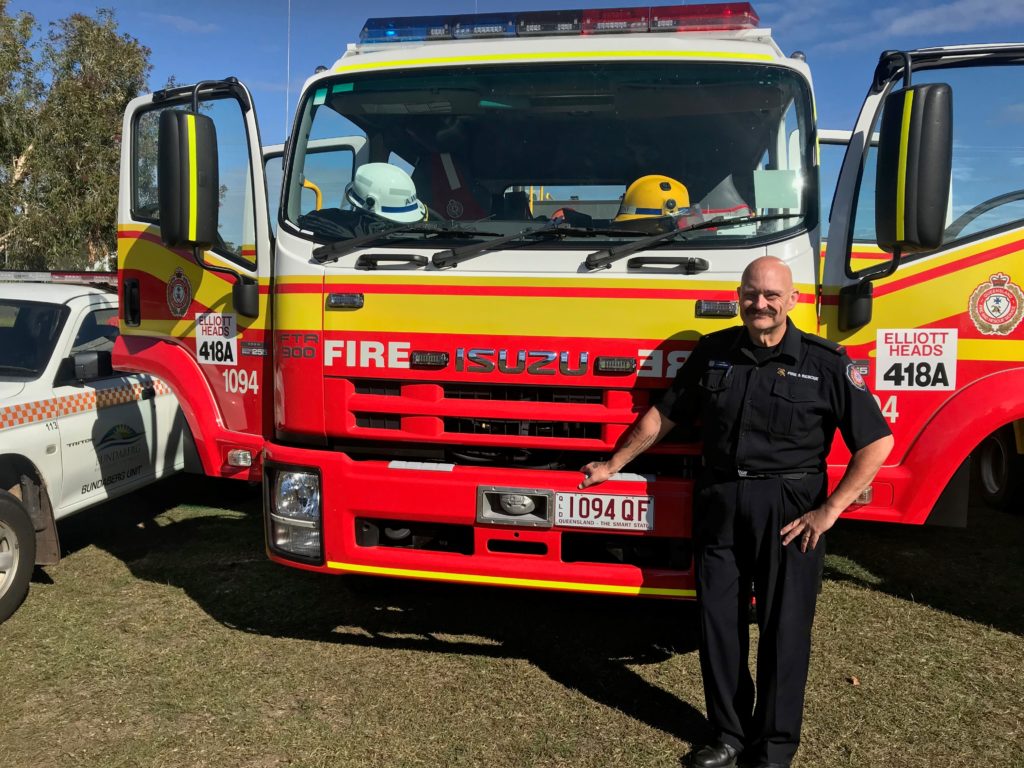 Bundaberg nurse Drew Weiss firefighter