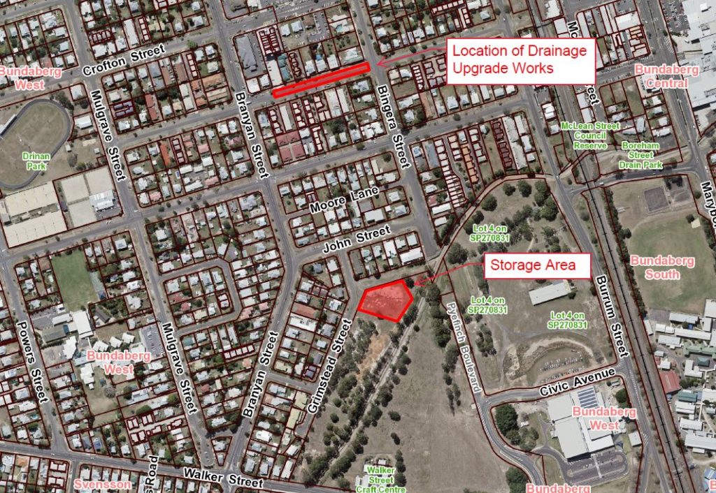  New major drainage infrastructure will be installed on parts of Electra and Bingera Streets to improve stormwater drainage in West Bundaberg.