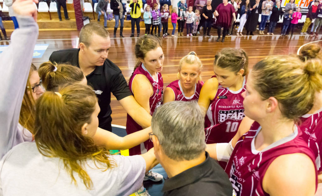 The Bundaberg Bears playing a few years ago. QBL basketball could return to Bundaberg.