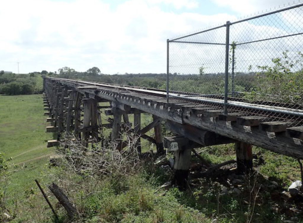 Splitters Creek Bridge on the route of the proposed Gin Gin rail trail.