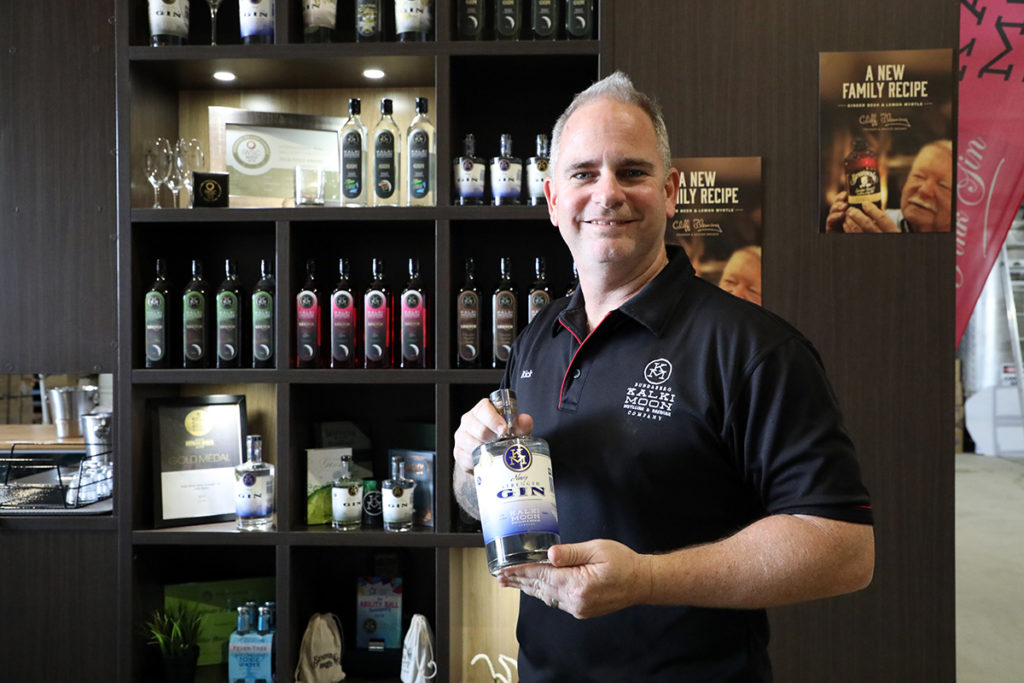 Kalki Moon founder and distiller Rick Prosser is preparing to export his locally made gin to the United Kingdom.