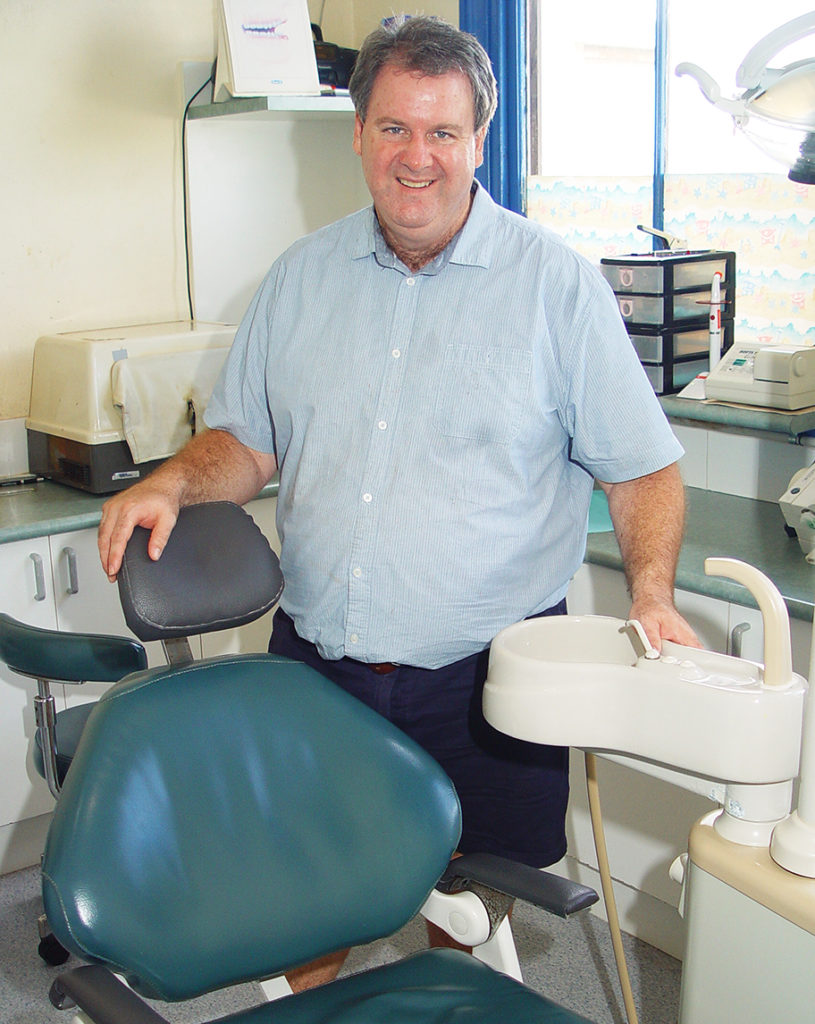 Decay slayer: In the last financial year, Childers dentist Dr Brett Phillips has provided up to $300 worth of dental care free of charge to 25 patients. 