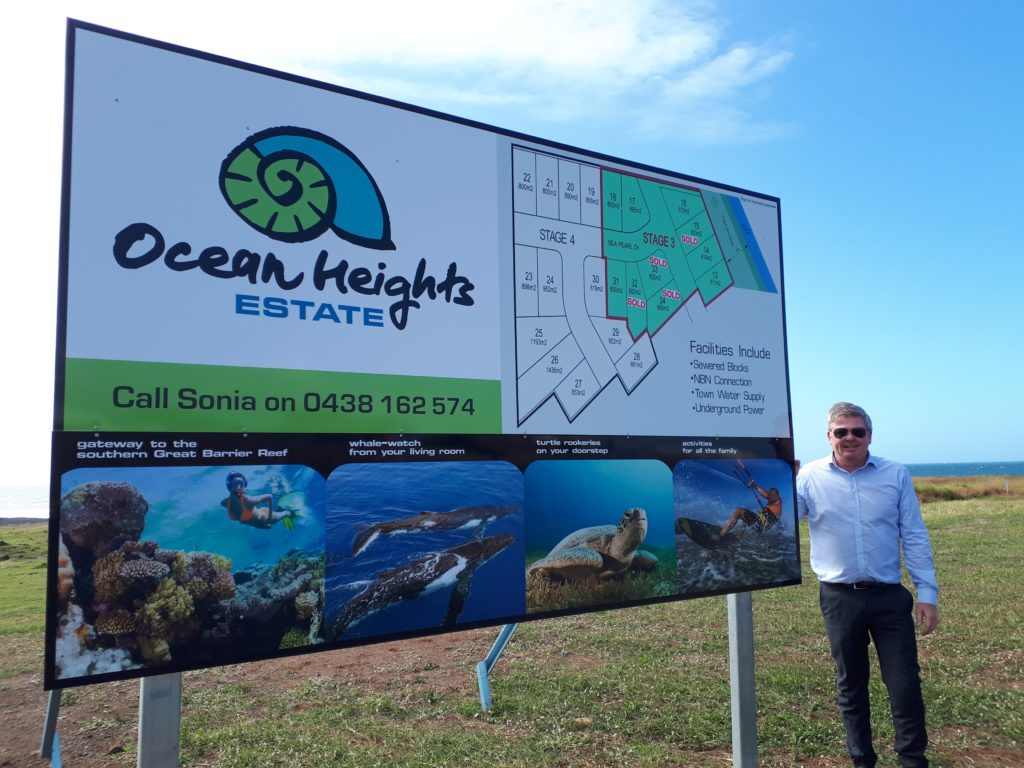 Edals Investment managing director Dale Hancock at Ocean Heights Estate residential development