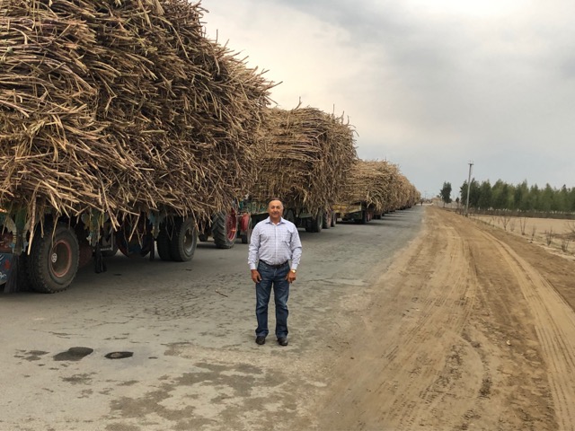 Isis Central Sugar Mill Board of Directors chairman Peter Russo during a visit to Almoiz Group operations in Pakistan.