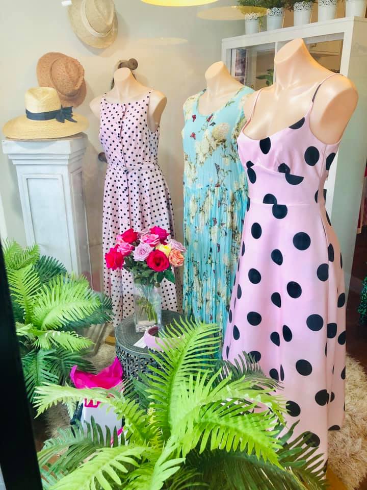 VoVo's Boutique stocks many frocks for special occasions.