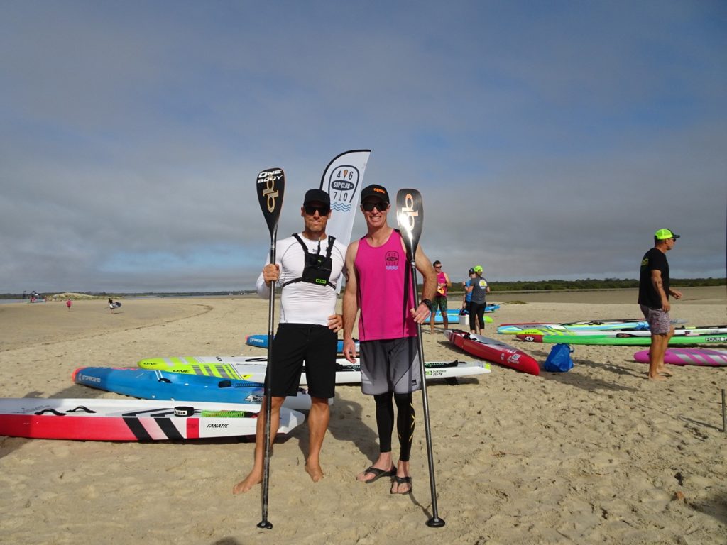 4670 SUP Club’s Ocean Addicts Clearwater Classic Race Weekend competitors Chad O'Brian and Paul Stumer