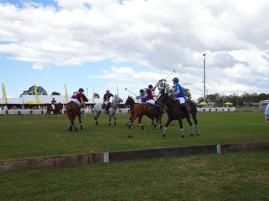 Professional Polo Players take to the feild at Bundaberg's first Pop-Up Polo event