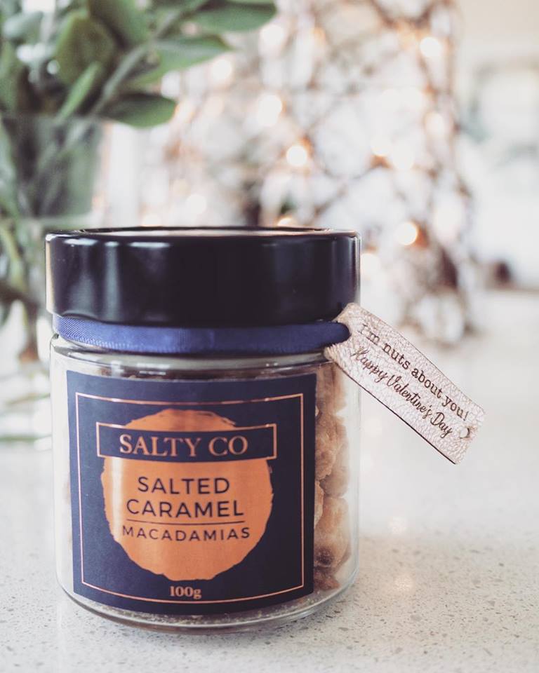 Salty Co salted caramel macadamias