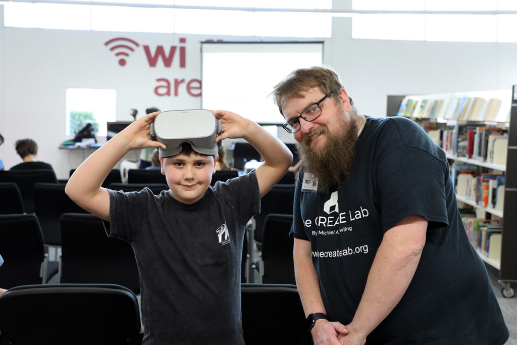 Professor Tech at the Bundaberg Regional Library.