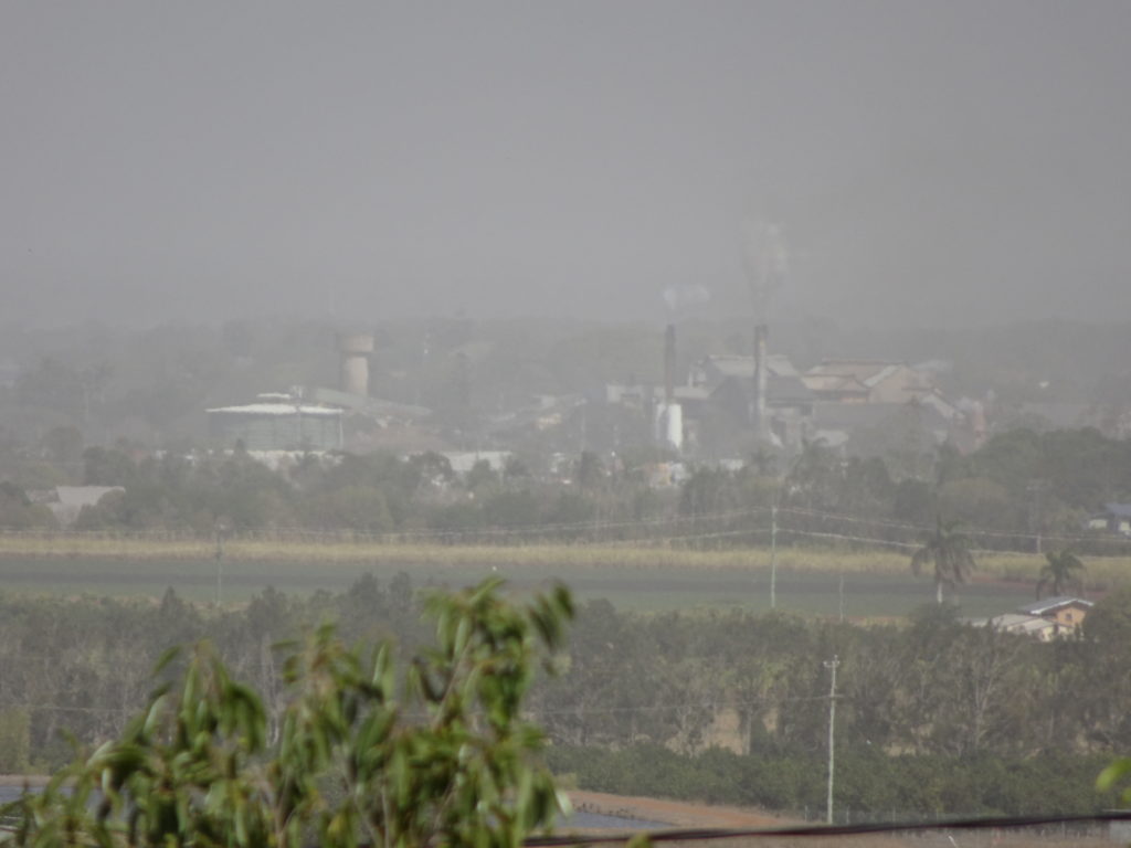 A view of Bundaberg and the dust from the Hummock