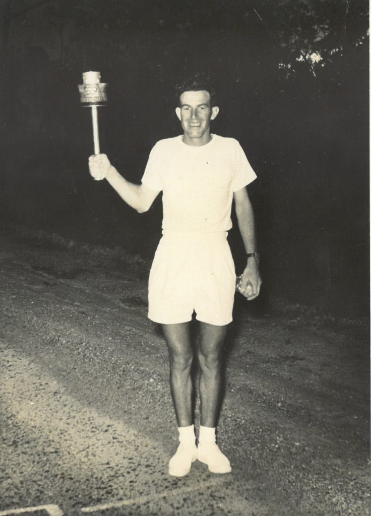 Olympic torch Childers, Alf Bonanno