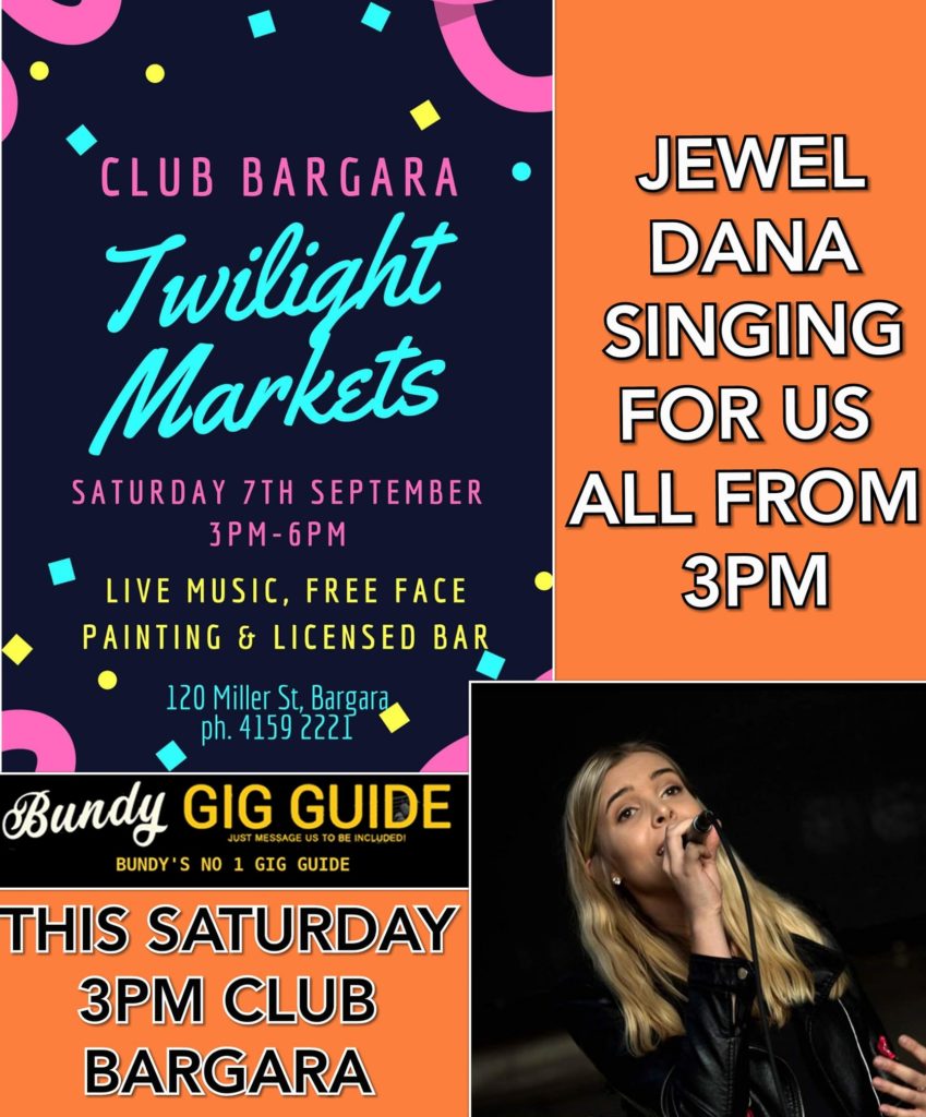 Jewel Dana will perform at Club Bargara this weekend. 