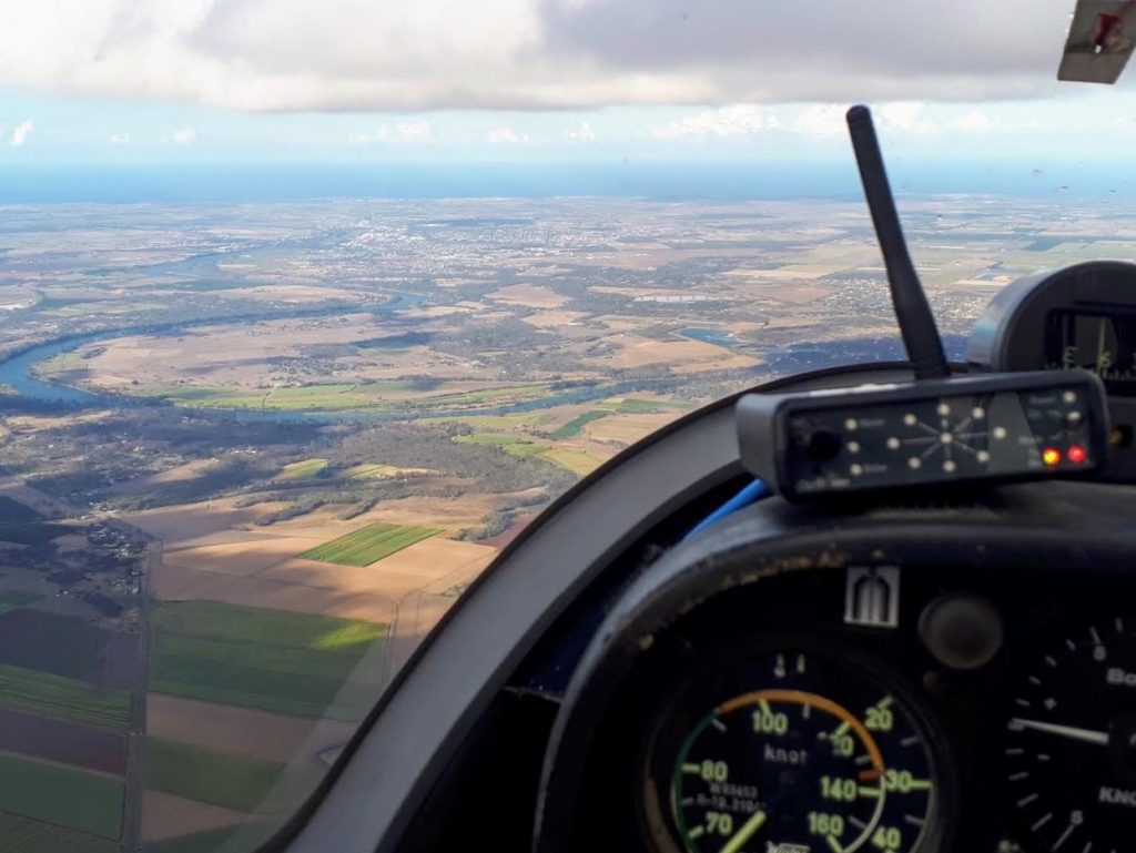 Bundaberg Gliding Club soaring over the Bundaberg Region