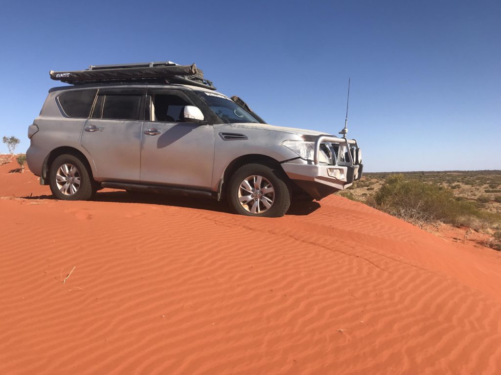 Centres of Australia: On the dunes at the Alice Springs Offroad Race Club.