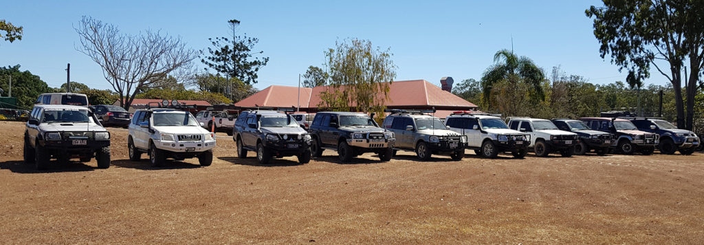 The group ready to head out for the Ladies Day Drive.