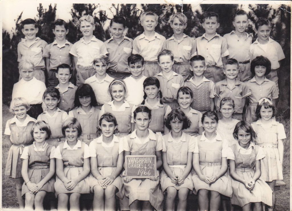 Yandaran State School Centenary: A photo of Year 4, 5, 6 and 7 students at Yandaran State School in 1966. Photo Nancy Hegarty.