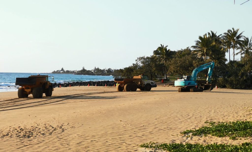 Moneys Creek maintenance at Kellys Beach