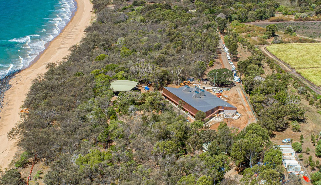 Mon Repos parking at the new Turtle Centre.