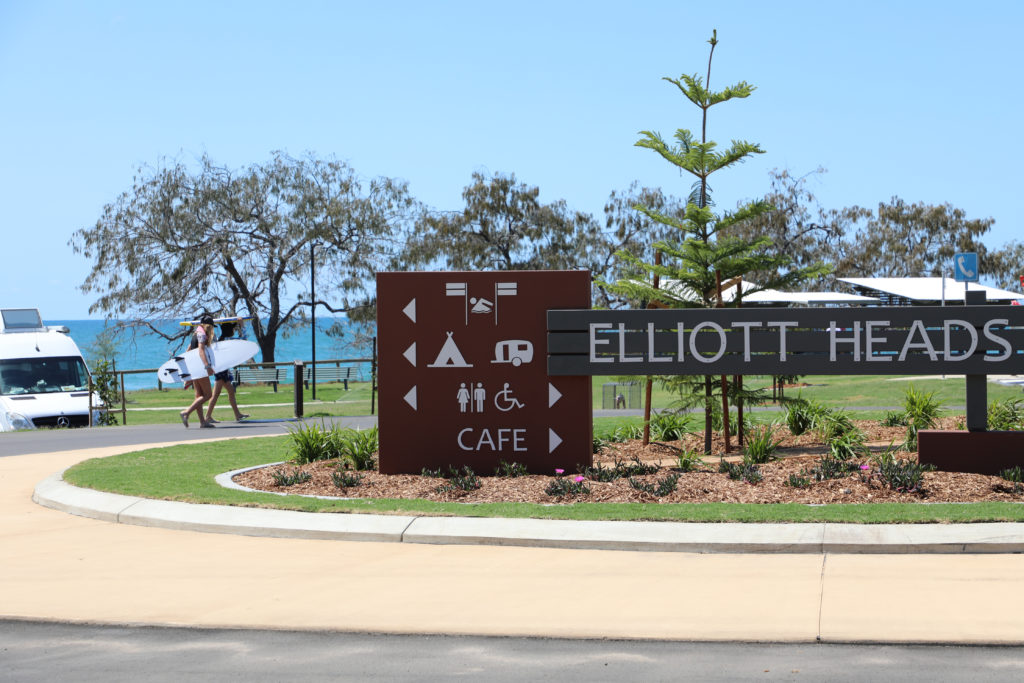 WELCOME: A new look entry sign adorns the beach access entry.