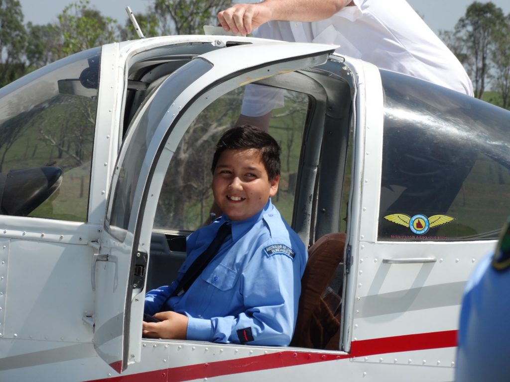 Australian Air League Bundaberg Squadron: Cadet Coen Adams-Williams.