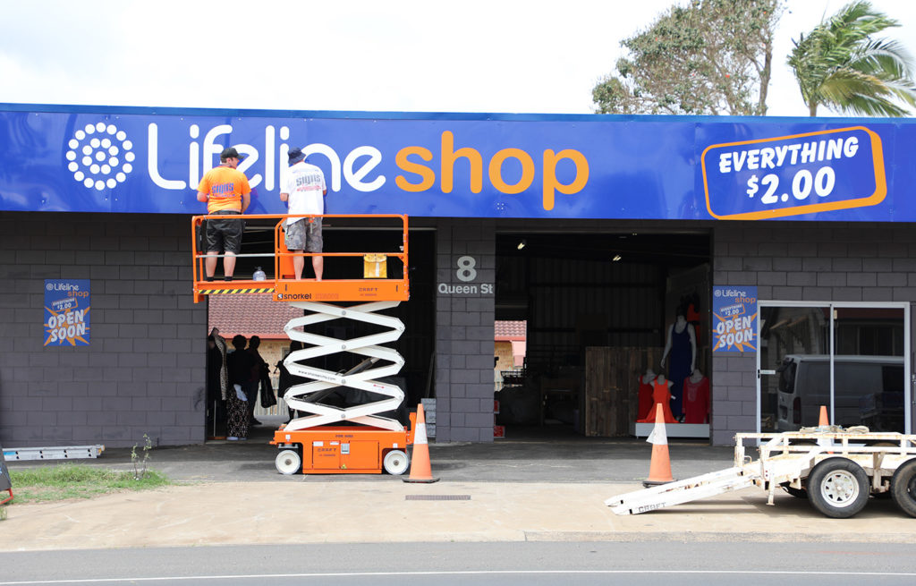 The new Lifeline clearance store on Queen Street, North Bundaberg will open on Monday.