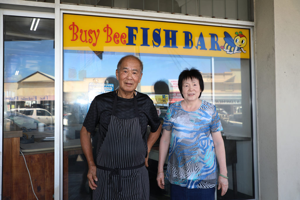 Kent and Lyn Wong are the subjects of local documentary, World Famous in Bundaberg: A Documentary About the Busy Bee Fish Bar.