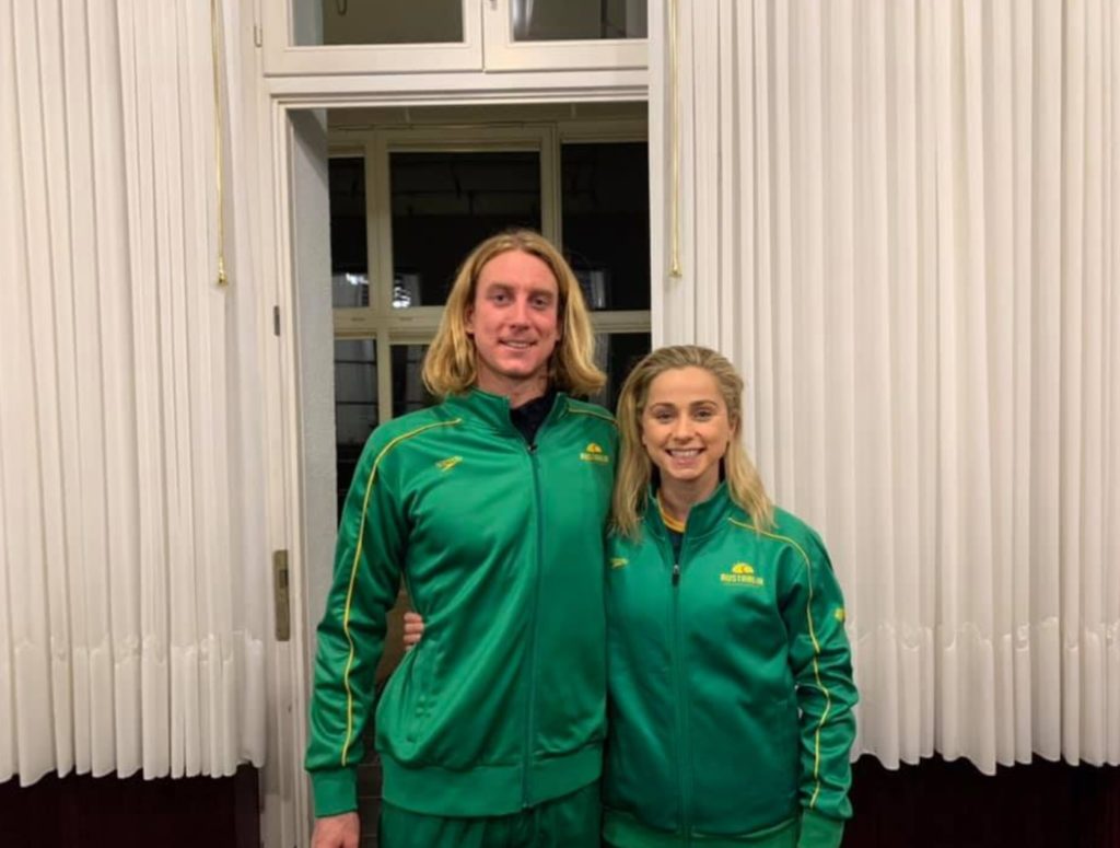 Matt Davis and Prue Davies will captain the Australian Life Saving team. 